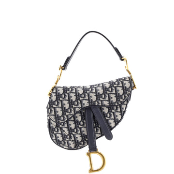 Christian Dior Saddle Handbag Oblique Canvas Mini