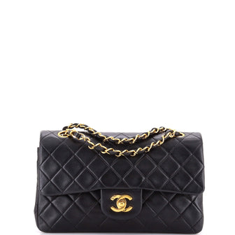 Chanel Classic Double Flap Bag Quilted Lambskin Small