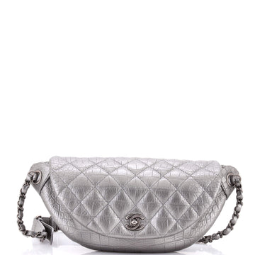 Chanel Easy Trip Belt Bag Quilted Embossed Calfskin