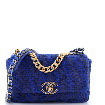 Chanel 19 Flap Bag Quilted Tweed Medium