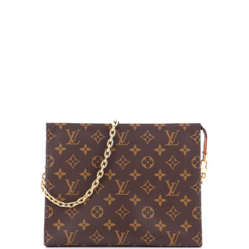 Louis Vuitton Toiletry Pouch on Chain Monogram Canvas
