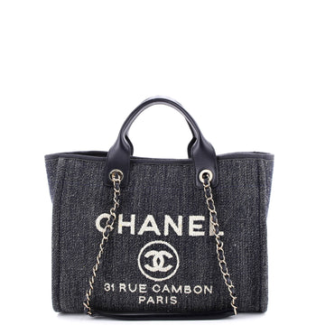 Chanel Deauville NM Tote Denim Small