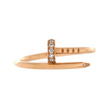 Cartier Juste un Clou Ring 18K Rose Gold and Diamonds Small
