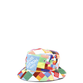 Louis Vuitton Reversible Bucket Hat Damier 3D and Multicolor Fabric