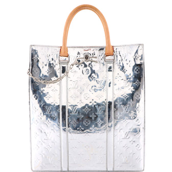Louis Vuitton Sac Plat Bag Monogram Mirror Coated Canvas