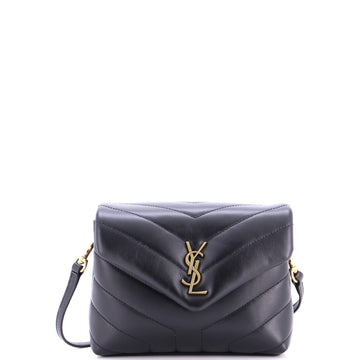 Saint Laurent Loulou Shoulder Bag Matelasse Chevron Leather Toy