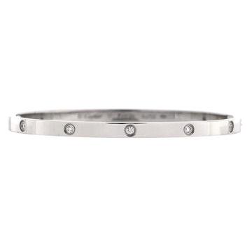 Cartier Love 10 Diamond Bracelet 18K White Gold with Diamonds Small