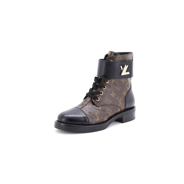 Louis Vuitton Women's Wonderland Flat Ranger Boots Monogram Canvas and Leather