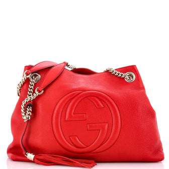 Gucci Soho Chain Strap Shoulder Bag Leather Medium
