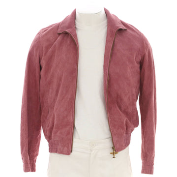 Louis Vuitton Men's Zip Jacket Debossed Monogram Suede