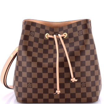 Louis Vuitton NeoNoe Handbag Damier with Leather MM
