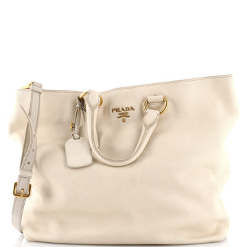 Prada Convertible Shopper Tote Vitello Daino Large