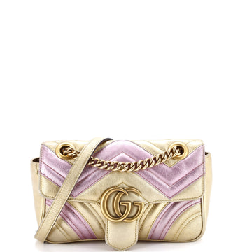 Gucci GG Marmont Flap Bag Matelasse Leather Mini