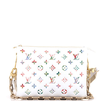 Louis Vuitton Coussin Bag Monogram Flower Embossed Lambskin PM