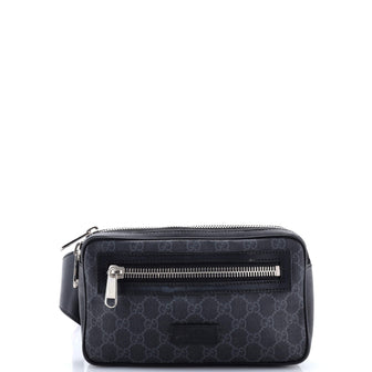 Gucci Soft Zip Belt Bag GG Coated Canvas Small