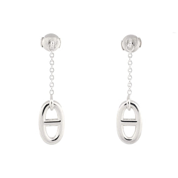 Hermes Farandole Drop Earrings Sterling Silver Medium