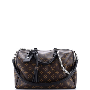 Louis Vuitton Dark Speedy Soft Bandouliere Bag Monogram Canvas 30
