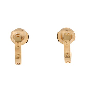 Cartier Love Hoop Earrings 18K Yellow Gold Small