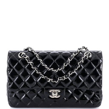 Chanel Classic Double Flap Bag Quilted Patent Medium