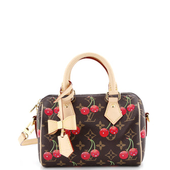 Louis Vuitton x Takashi Murakami Speedy Bandouliere Bag Limited Edition Monogram Cerises 20