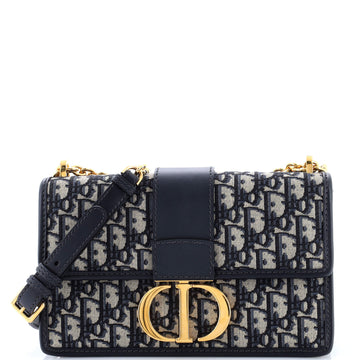 Christian Dior 30 Montaigne Chain Flap Bag Oblique Canvas East West
