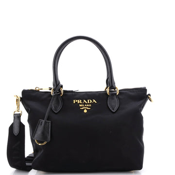 Prada Convertible Zip Tote Tessuto Small
