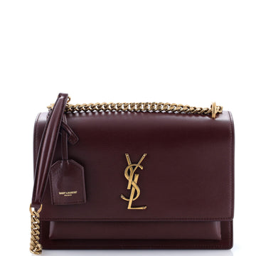 Saint Laurent Sunset Crossbody Bag Leather Medium