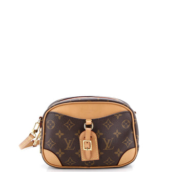 Louis Vuitton Deauville Handbag Monogram Canvas Mini