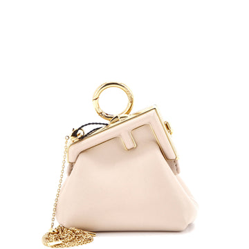 Fendi First Charm Crossbody Bag Leather Nano