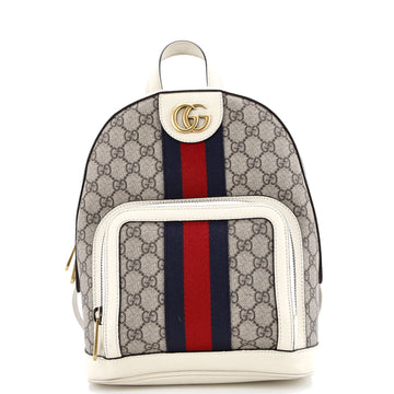 Gucci Ophidia Backpack GG Coated Canvas and Leather Small