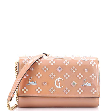Christian Louboutin Paloma Clutch Embellished Leather Small