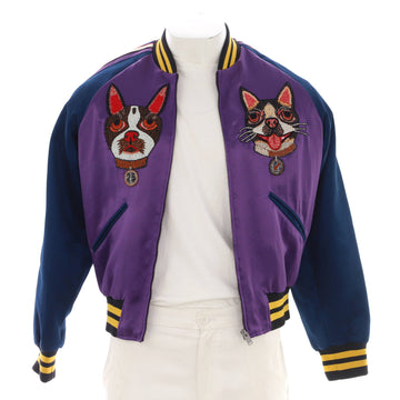 Gucci Men's Varsity Jacket Embroidered Acetate