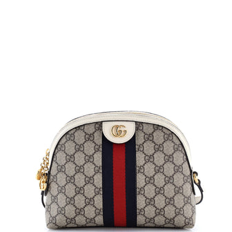 Gucci Ophidia Dome Shoulder Bag GG Coated Canvas Small