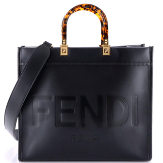 Fendi Sunshine Shopper Tote Leather Medium