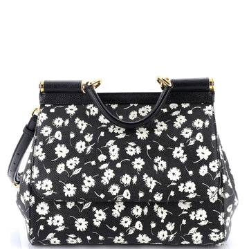 Dolce & Gabbana Miss Sicily Bag Printed Leather Medium