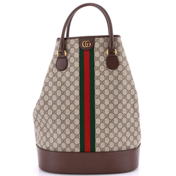 Gucci Savoy Duffle Bag GG Coated Canvas