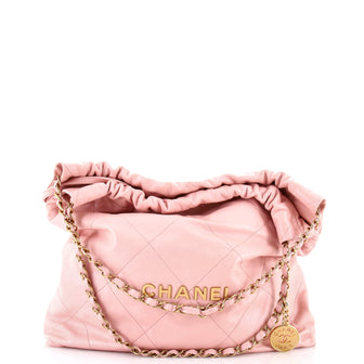 Chanel 22 Chain Hobo Quilted Calfskin Medium