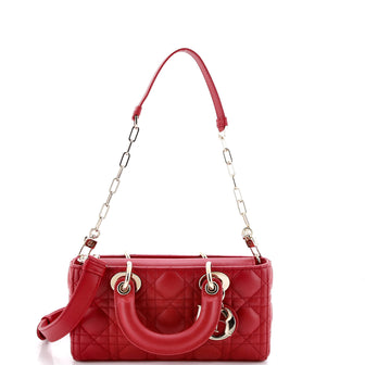 Christian Dior Lady D-Joy Bag Cannage Quilt Lambskin Small