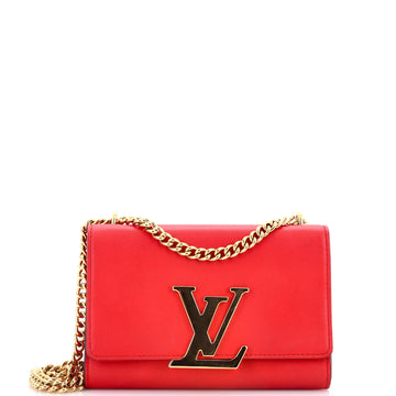 Louis Vuitton Chain Louise Clutch Leather MM