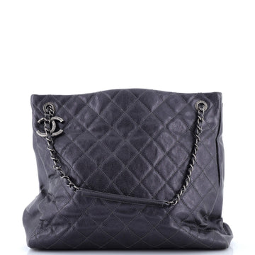 Chanel Chic Shopping Tote Quilted Caviar North South