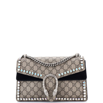 Gucci Dionysus Bag Crystal Embellished GG Coated Canvas Small