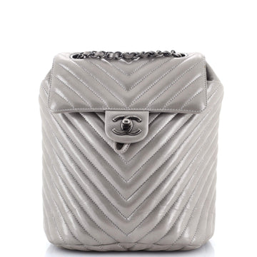 Chanel Urban Spirit Backpack Chevron Iridescent Calfskin Small