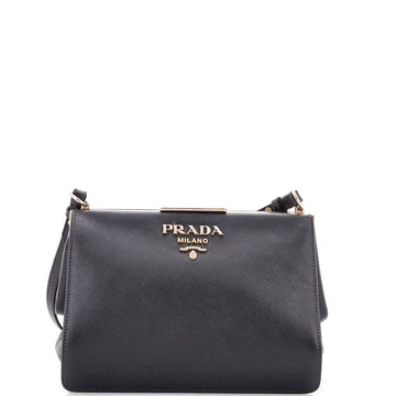 Prada Light Frame Shoulder Bag Saffiano Leather Small