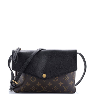 Louis Vuitton Twice Handbag Monogram Canvas and Leather