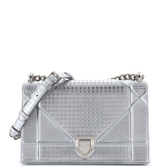 Christian Dior Diorama Flap Bag Cannage Embossed Calfskin Medium