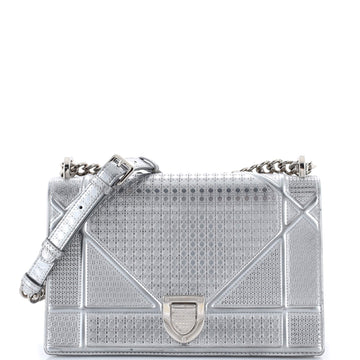Christian Dior Diorama Flap Bag Cannage Embossed Calfskin Medium