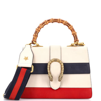 Gucci Dionysus Bamboo Top Handle Bag Colorblock Leather Medium