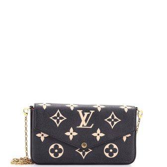 Louis Vuitton Felicie Pochette Bicolor Monogram Empreinte Giant