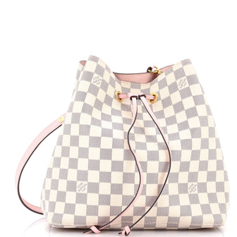 Louis Vuitton NeoNoe Handbag Damier with Leather MM