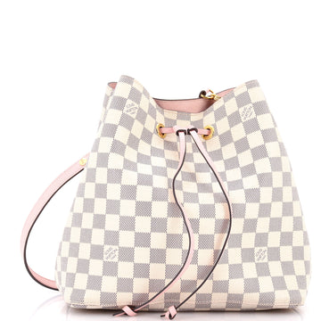 Louis Vuitton NeoNoe Handbag Damier with Leather MM